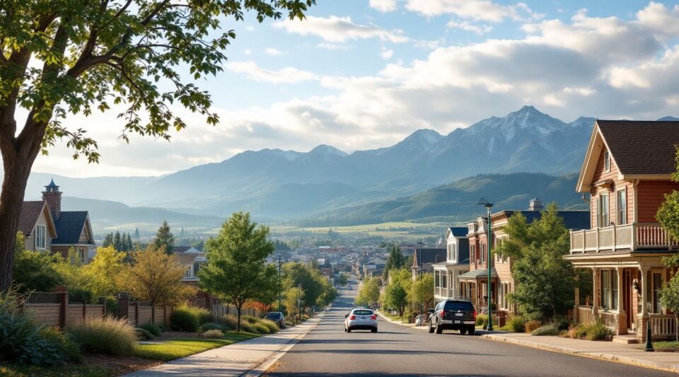 A professional water extraction vehicle parked on a quiet residential street in Severance, Colorado during a clear morning.
